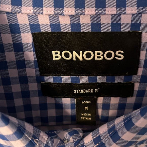 Bonobos performance button up long sleeve shirt medium - Picture 3 of 6